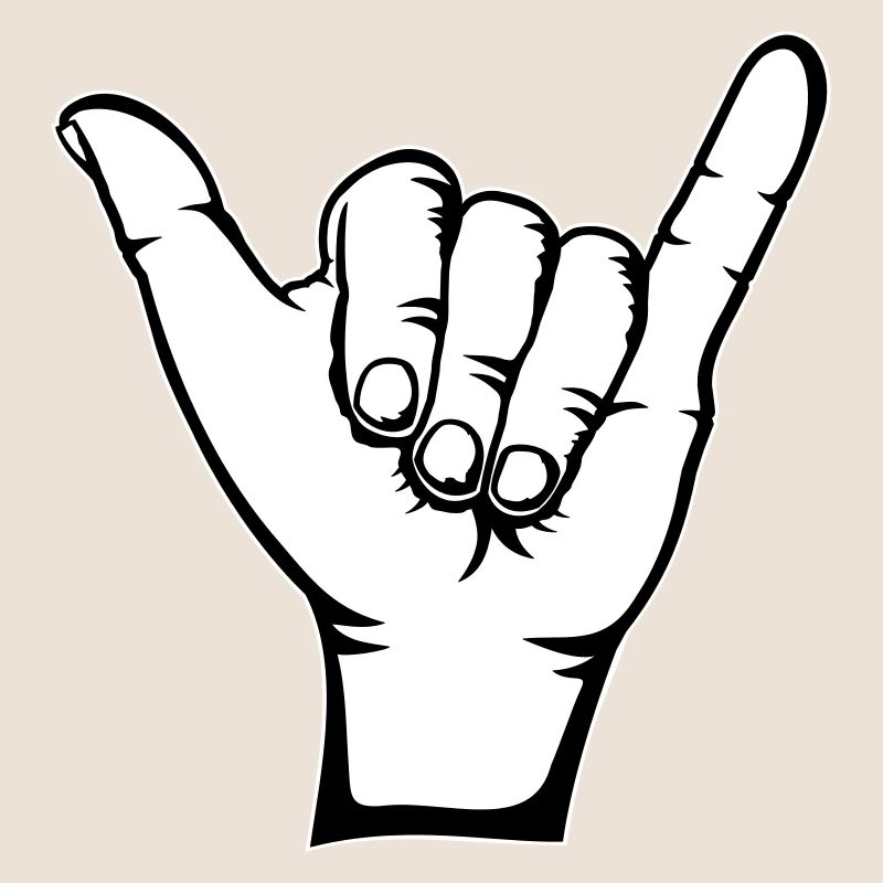 Surfing Icon Hand