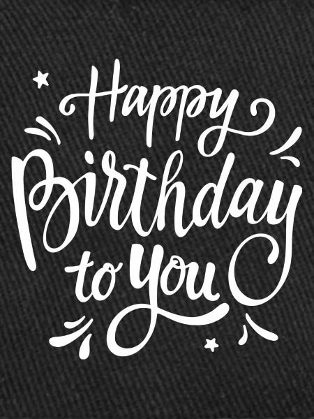 Birthday Script Handwritten Celebration