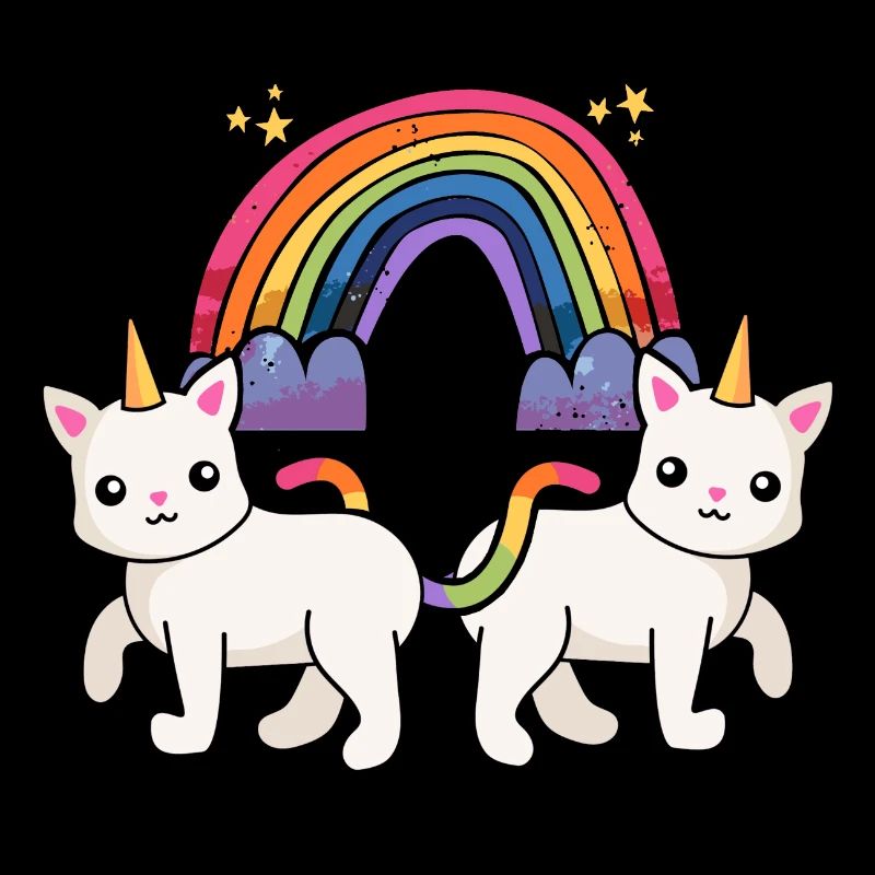 Regenbogen Einhorn Katze Katzen Kinder