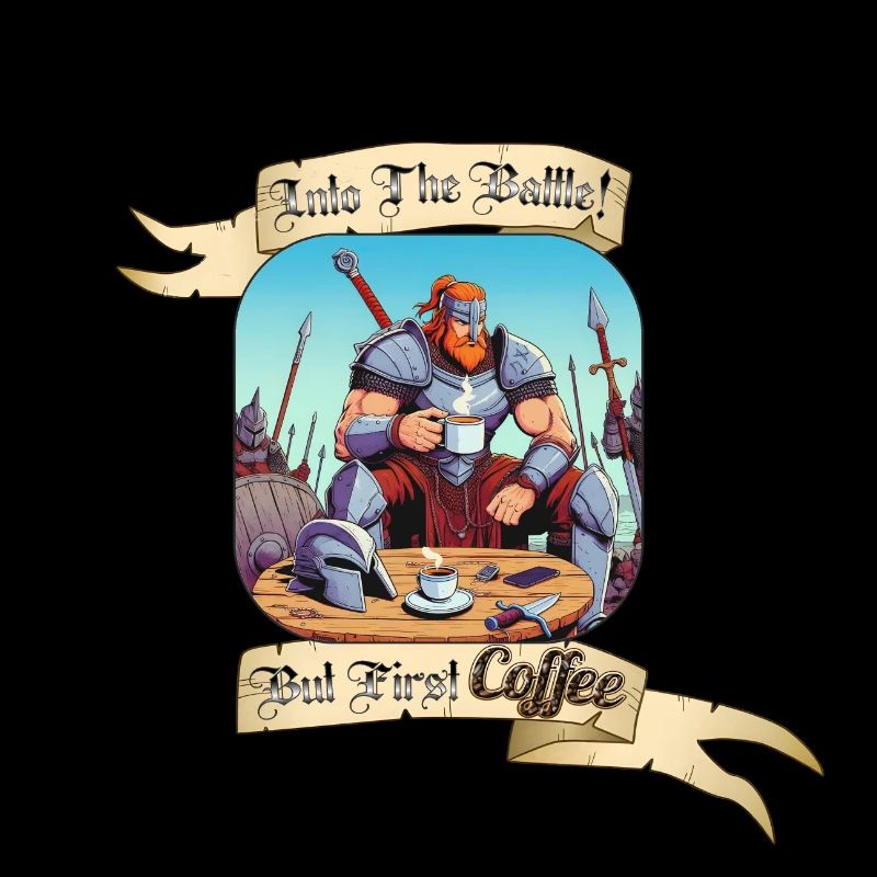 INTO THE BATTLE BUT FIRST COFFEE