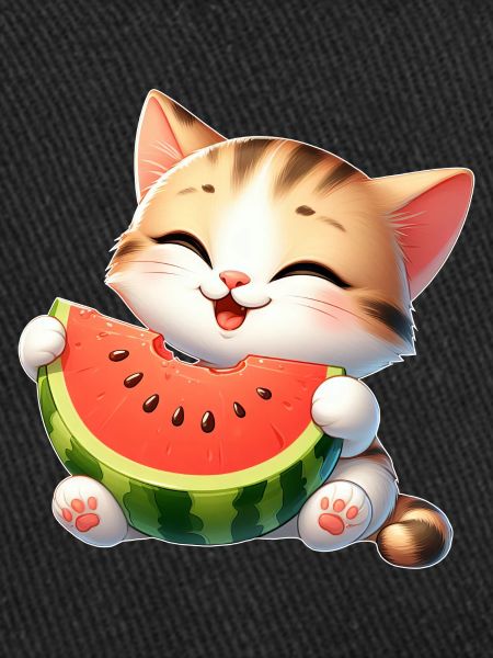 Melon Chat Pastèque Drôle Fruité