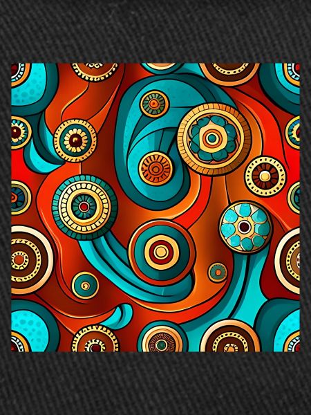 Modern Ajrakh Seamless Pattern