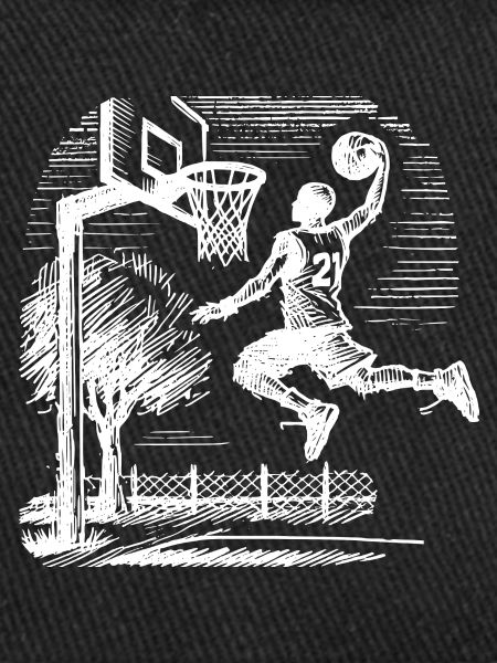 Basketball player dunk