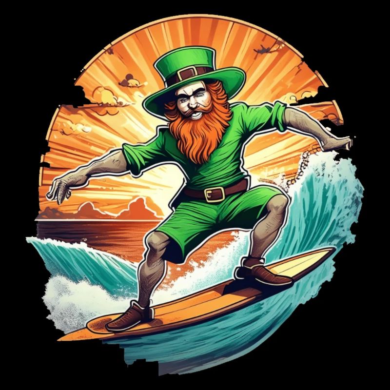 Surf de trèfle de la Saint-Patrick