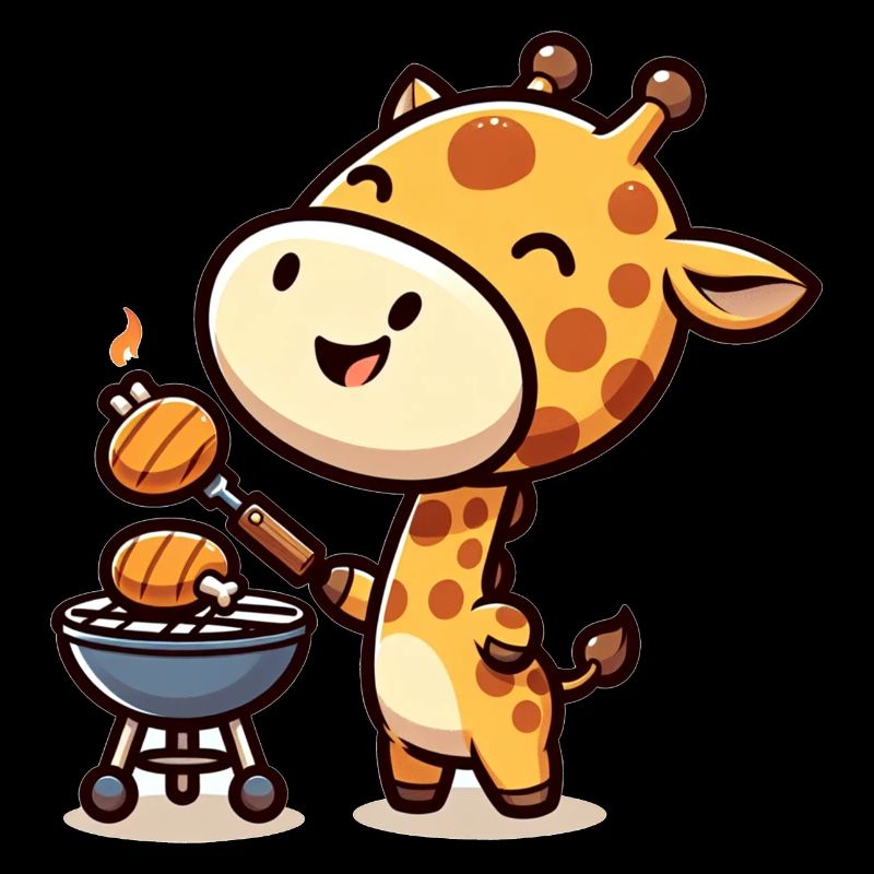 Cute BBQ Giraffe