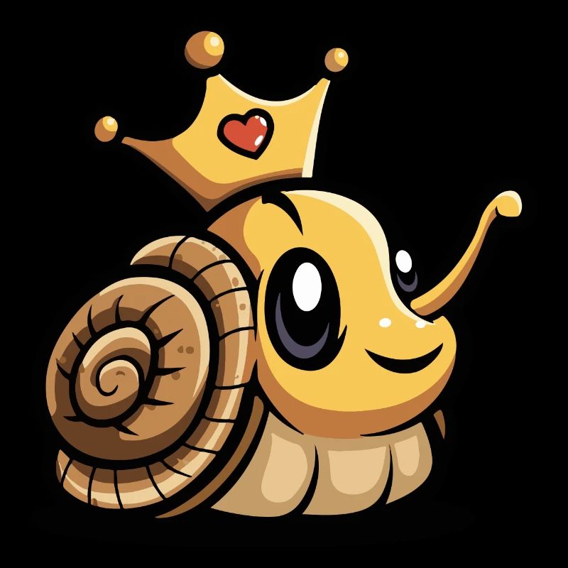 Schnecke Comic Krone