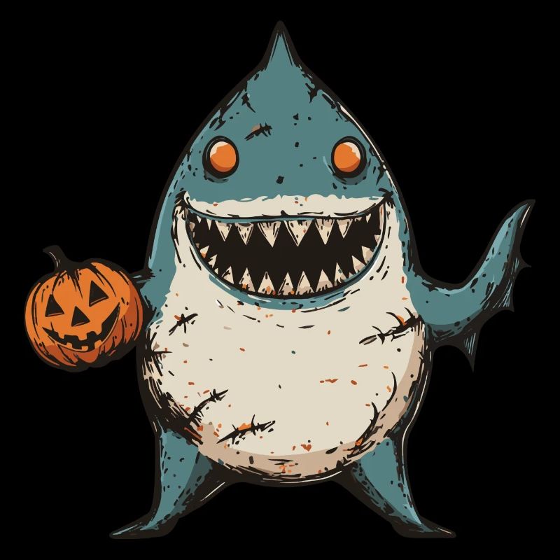 Shark Halloween Zombie