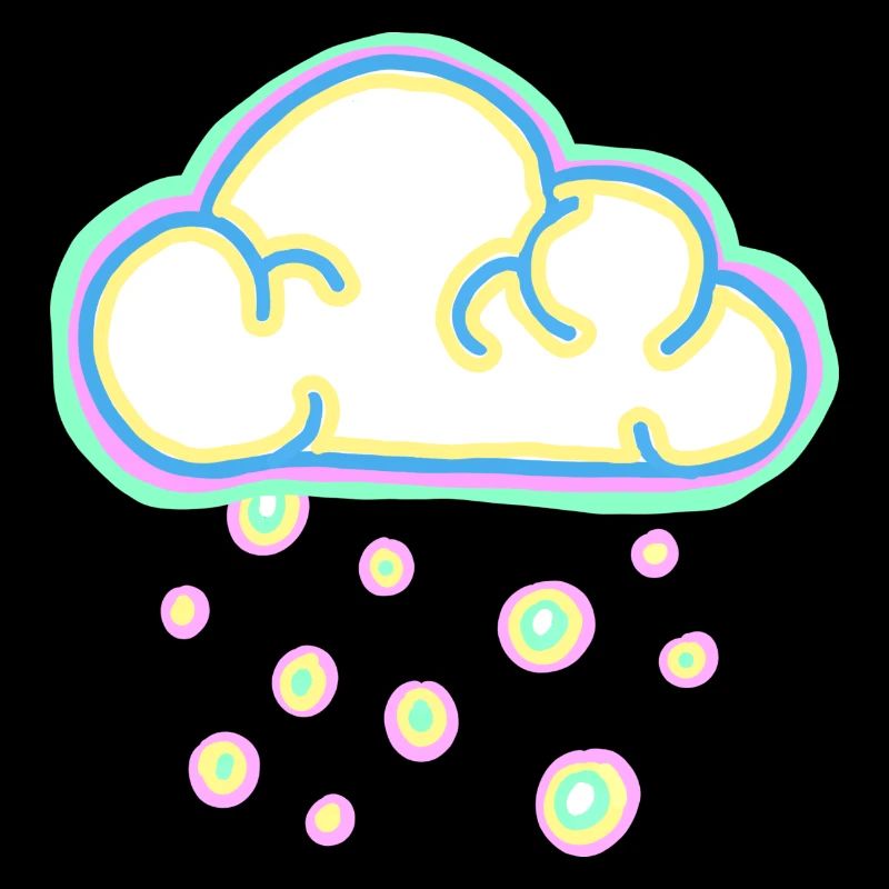 nuage pastel et neige