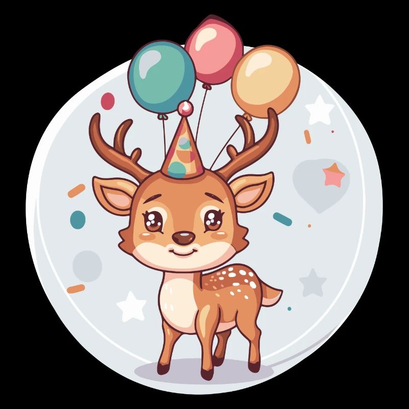 Bande dessinée d’anniversaire de cerf