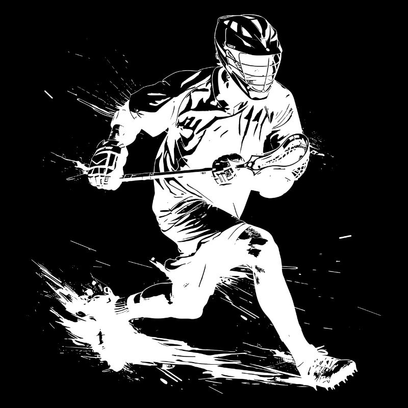 Dessin de garçon de crosse