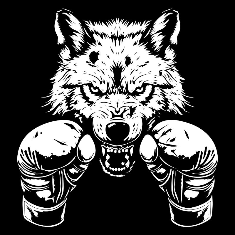 Wolf Boxer Boxe MMA Arts Martiaux
