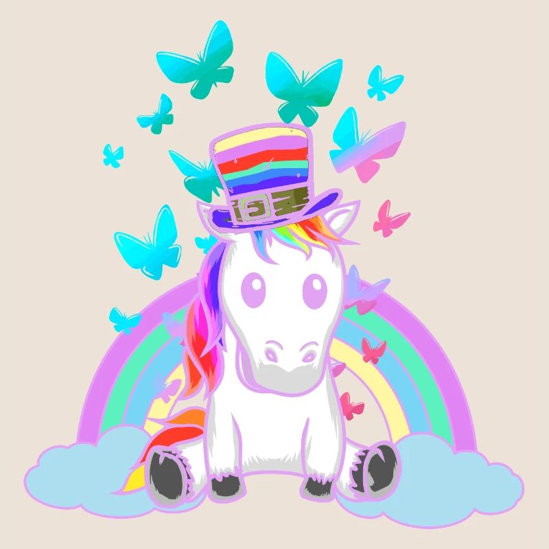 80er 90er Regenbogen Einhorn Einhörner Vintage
