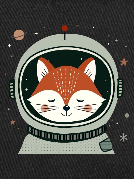Rêver astronaute renard dans l’espace