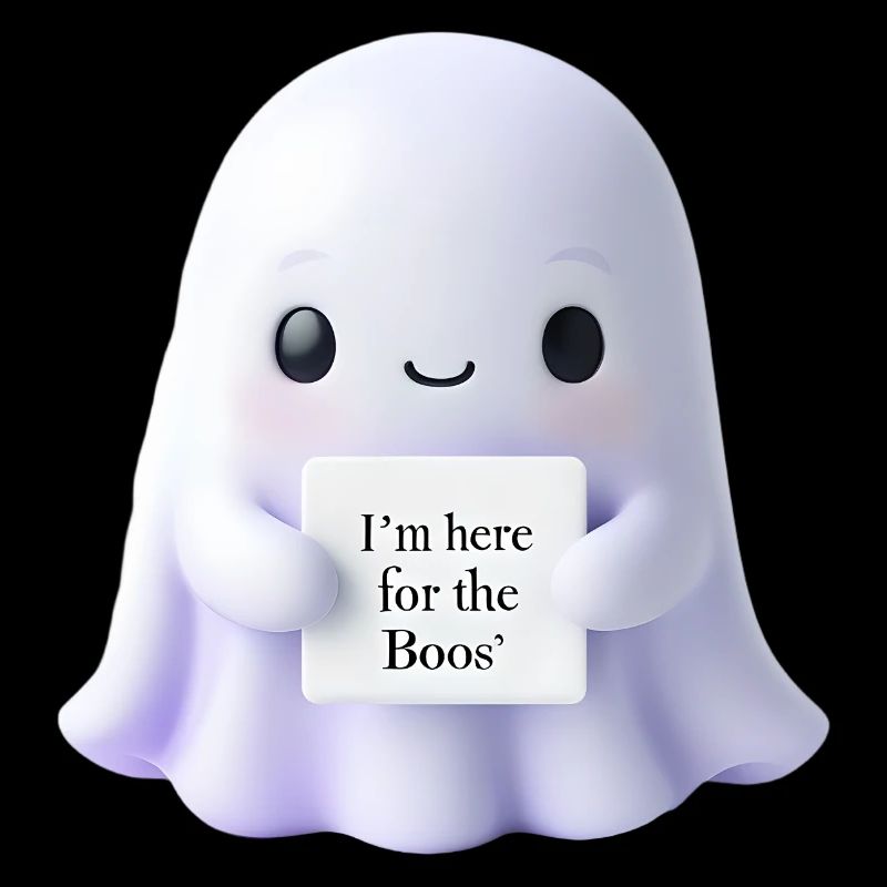 Halloween Saying Ghost Gift Idea