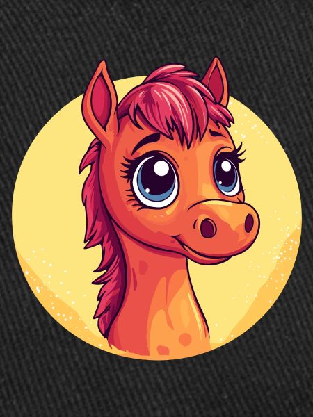 Cuddly Pony Portrait Cartoon