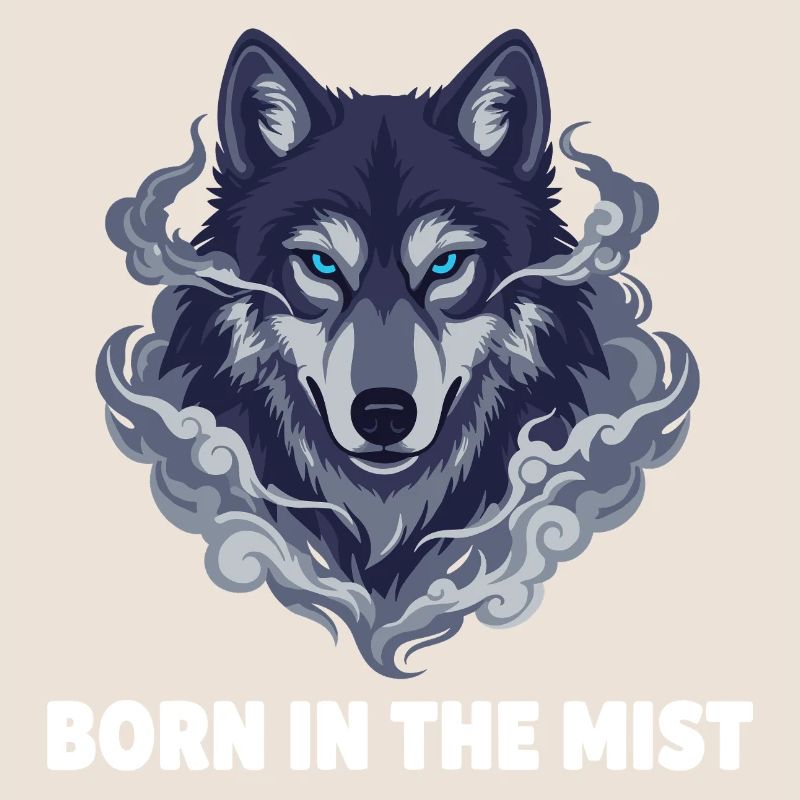 Nebelwolf: Wolfkopf in the haze
