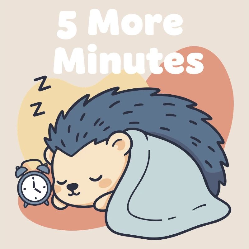 5 More Minutes Schlafender Igel