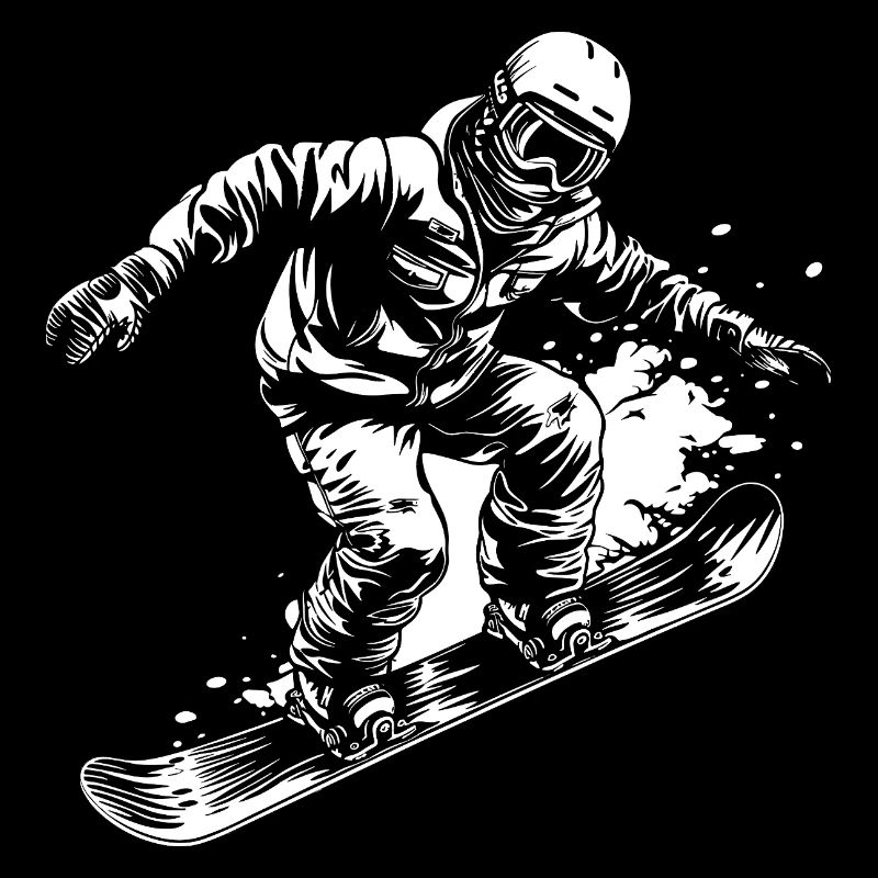 Dessin de snowboardeur