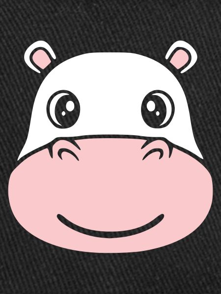 Hippopotamus Head Face Mask Smile