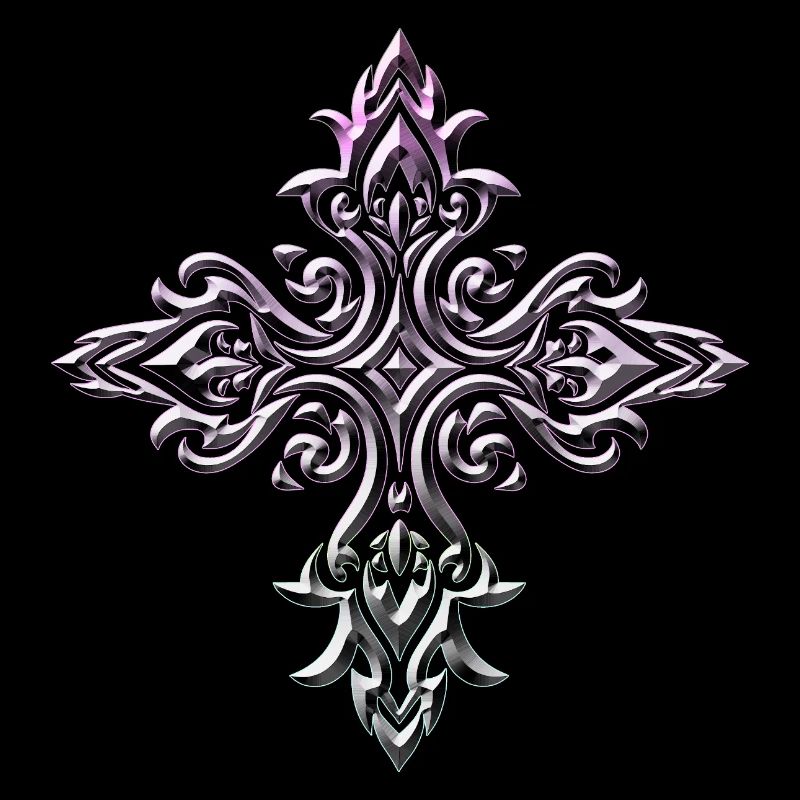Filigrane de croix lumineuse