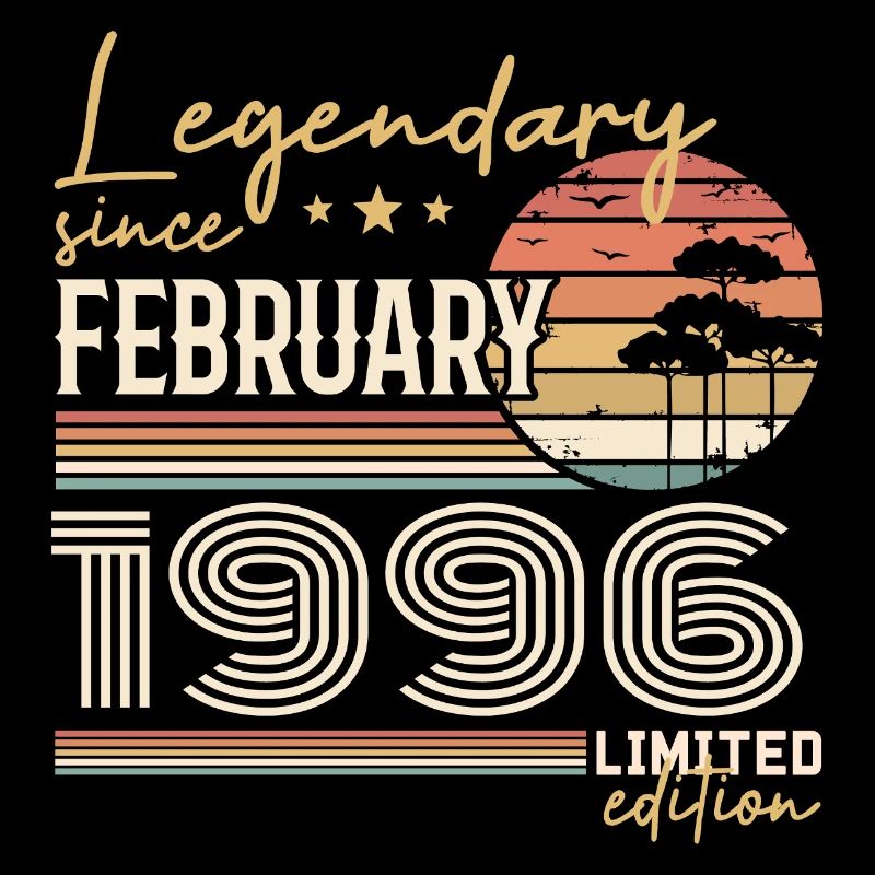 Février 1996 anniversaire 1996 légendes Février