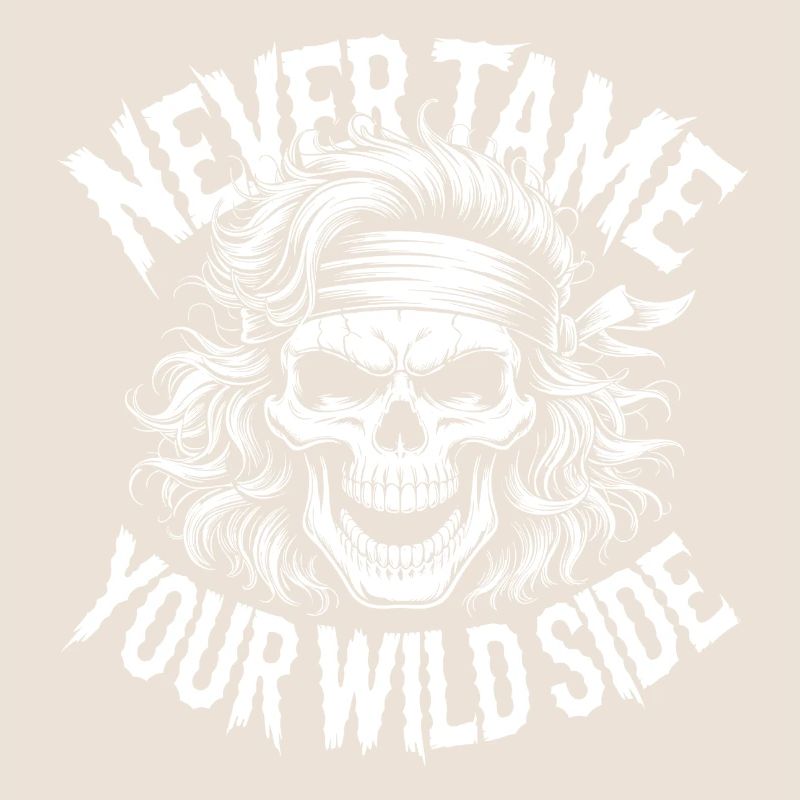 Wilde Seite Schädel-Design