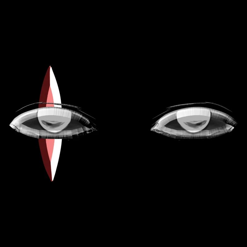 symbole rouge œil œil