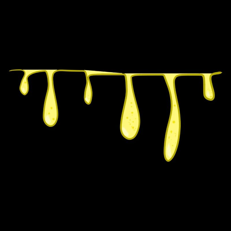 ligne slime jaune ligne visqueuse