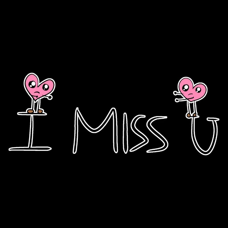 cœurs amour rose tu me manques