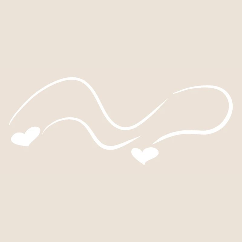 hearts pattern wave line curve