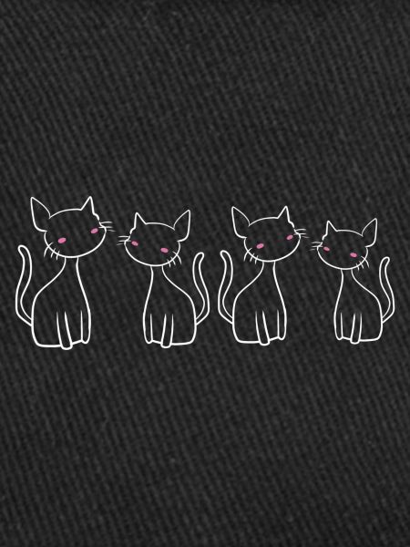 quatre chats chat symbole amis