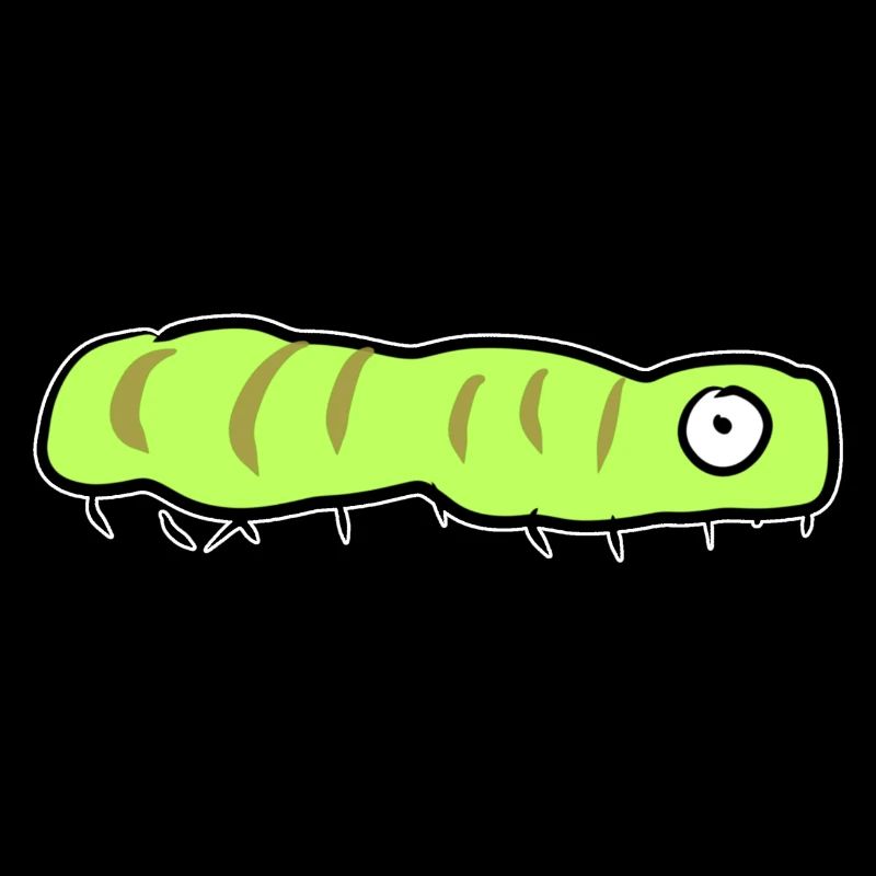 chenille symbole vert animal