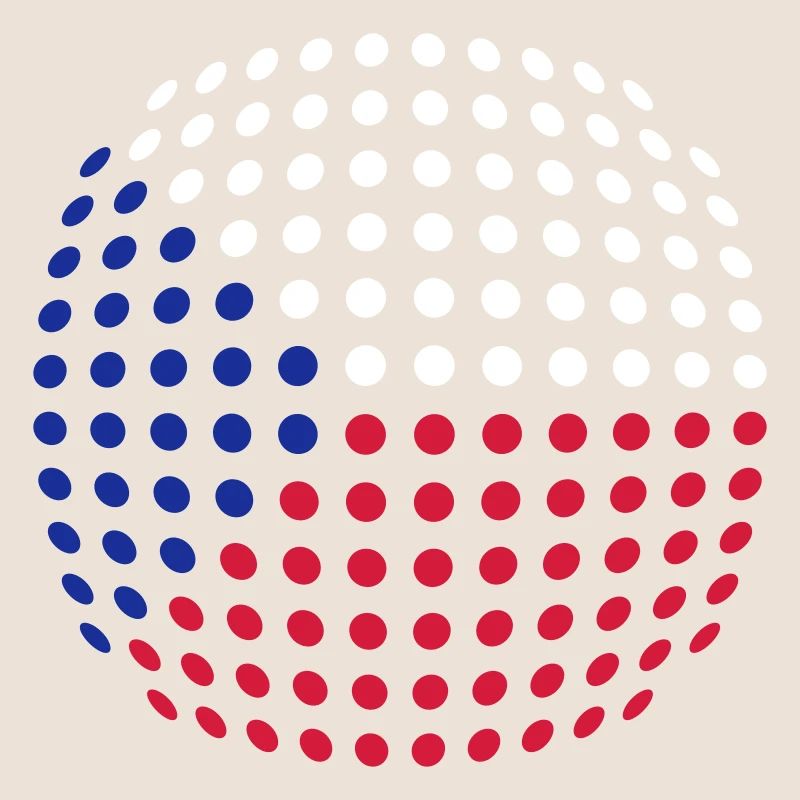 Czech flag (Dotted)