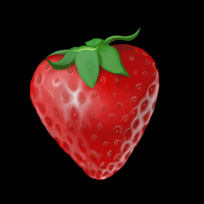 Leckere rote Erdbeere