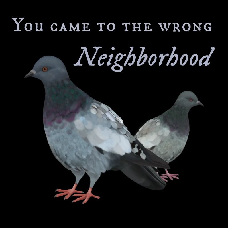 Pigeon dans le mauvais quartier