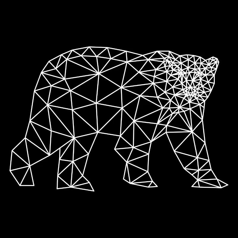 ours polaire polygone ours polaire