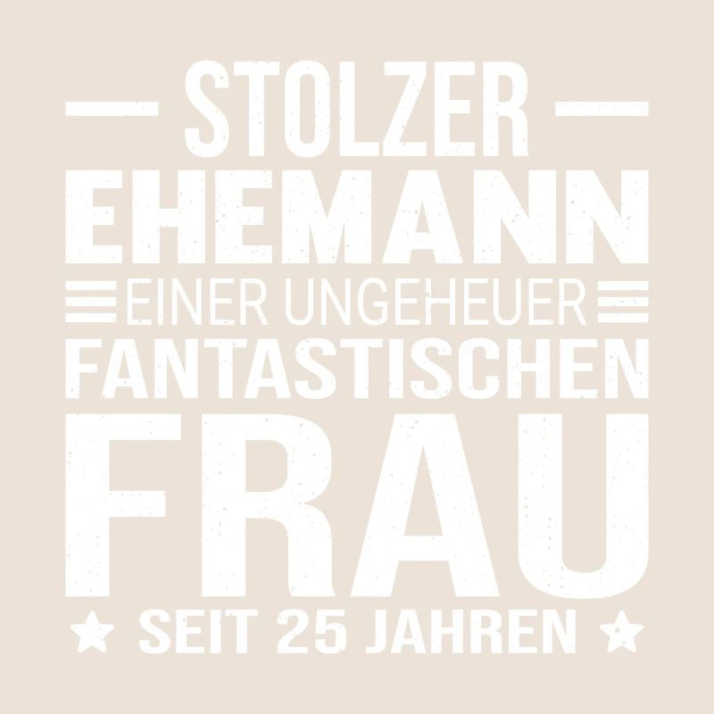 25 Hochzeitstag Silberhochzeit Geschenk Ehemann