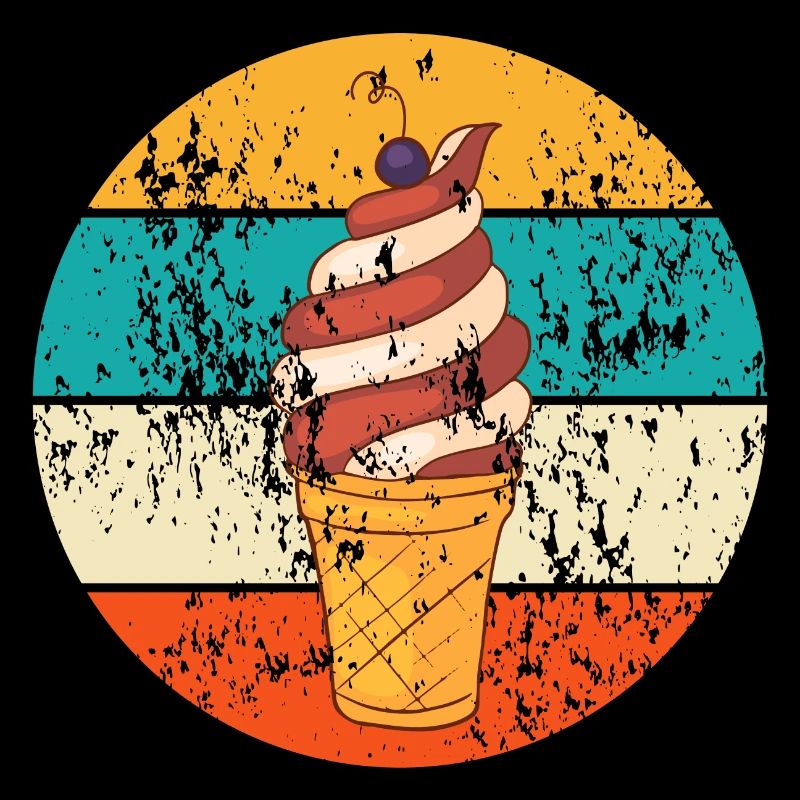 Vintage Retro Softeis Waffeleis