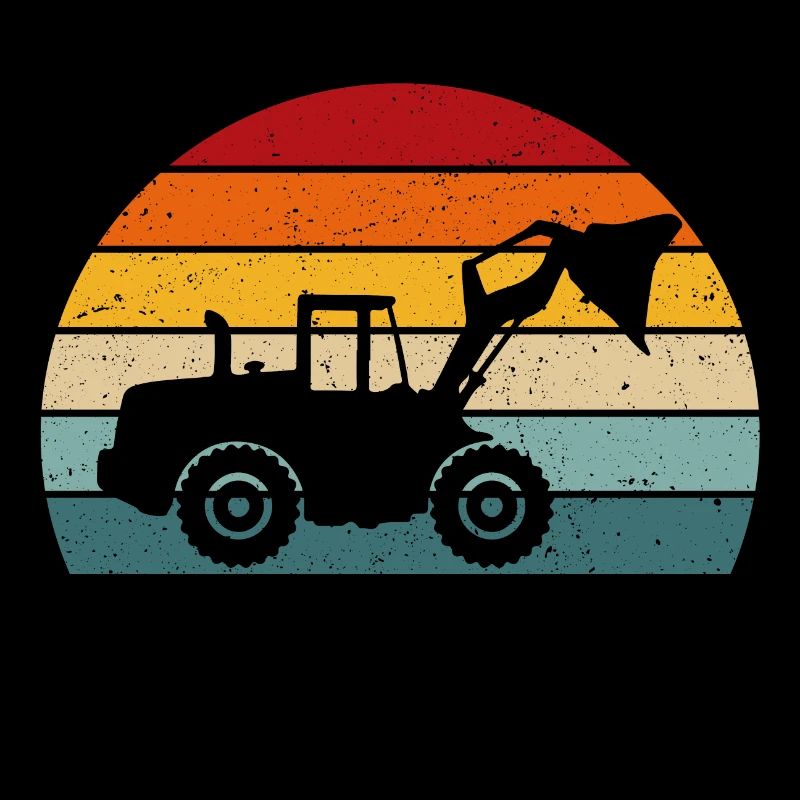 Wheel loader retro wheel loader driver