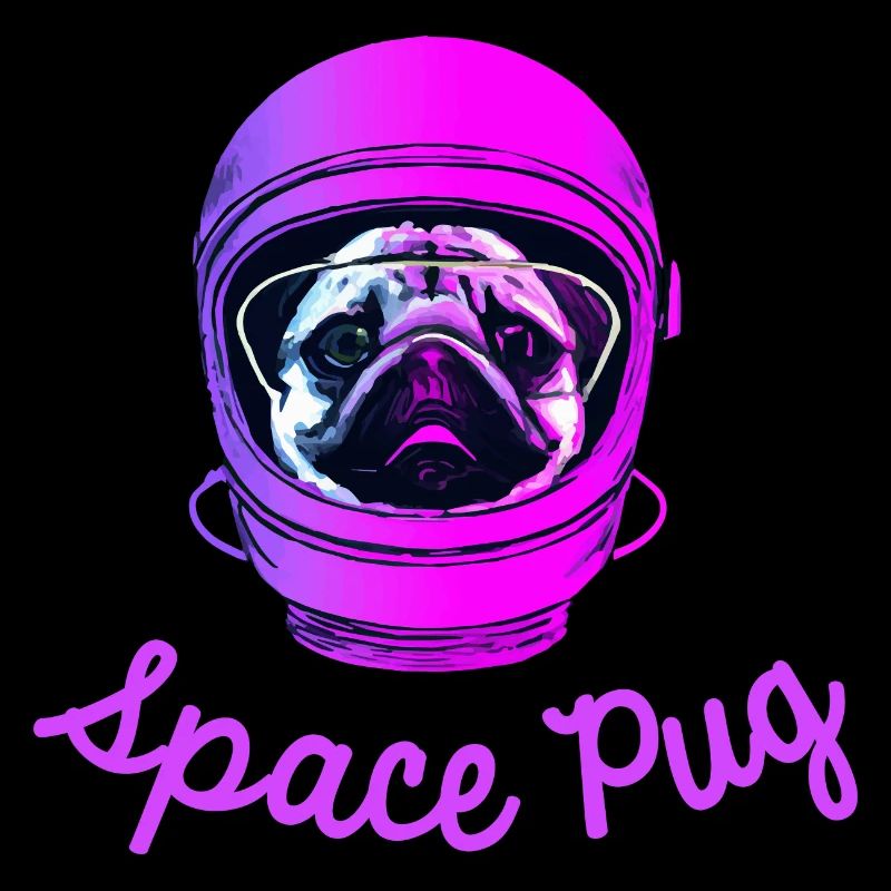 Space Pug Dog Cadeau Carlins