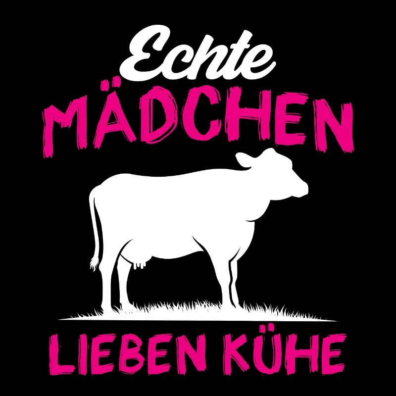Echte Mädchen lieben Kühe