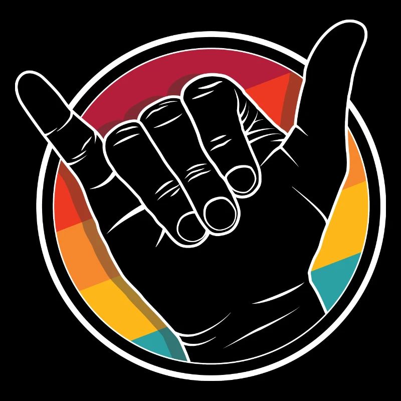 Hang ten / Vdub Greeting / Shaka wave - Aircooled