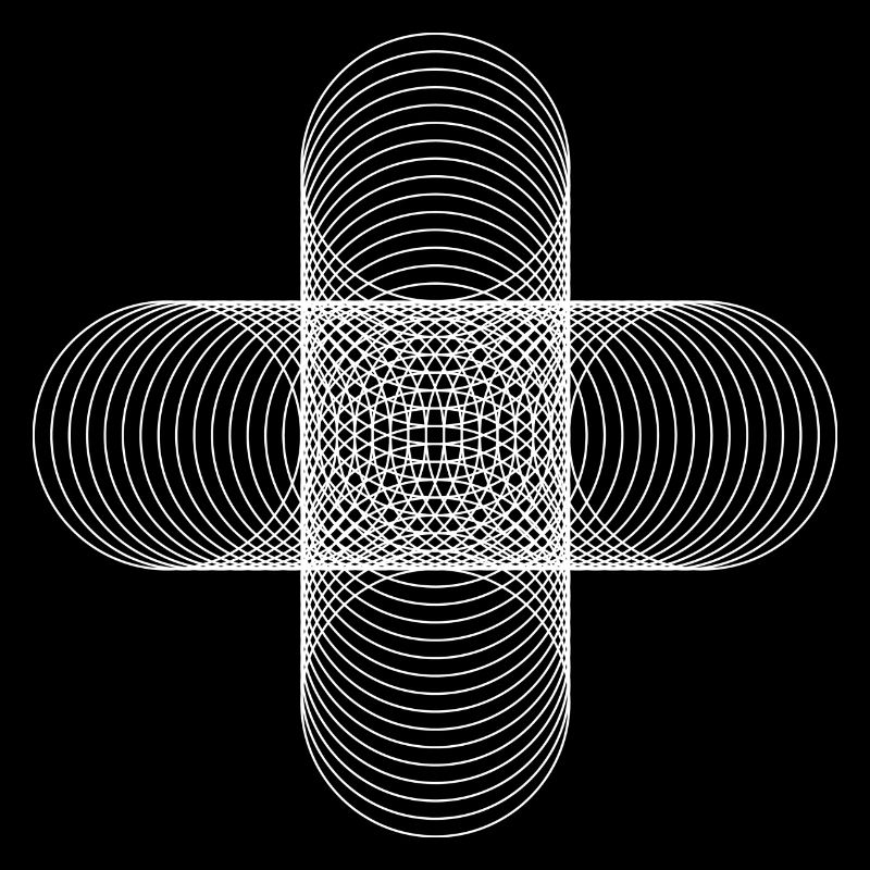 Four Circles / weiß