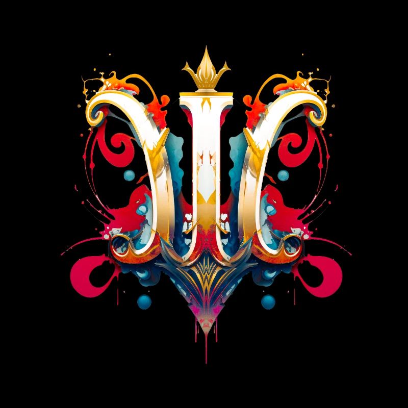 Buchstabe W in Graffiti Style