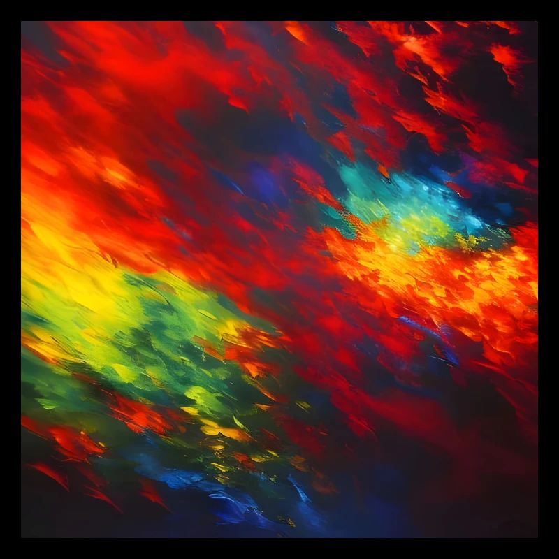 Lampes de pluie - Couleurs abstraites