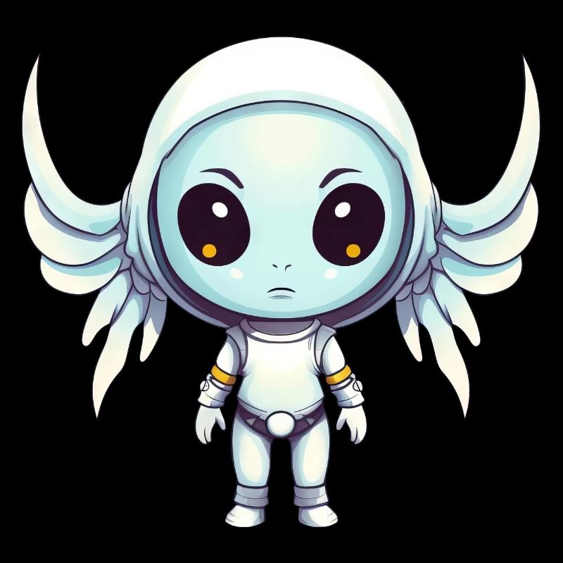 Alien Archangel - Design extraterrestre avec des ailes