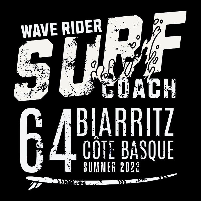 Surf coach wave rider Biarritz
