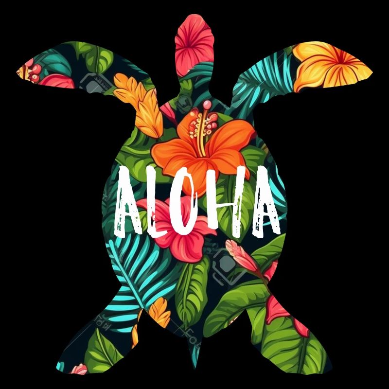 Hawaii Aloha Schildkröte Urlaub Geschenk Party