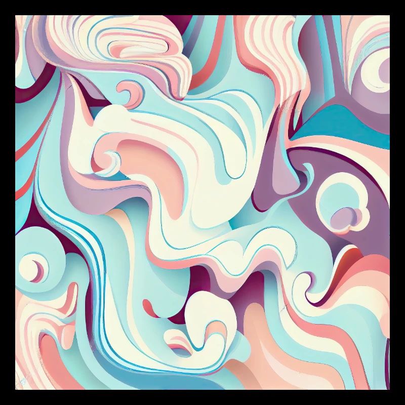 Motif de tourbillon abstrait multicolore pastel