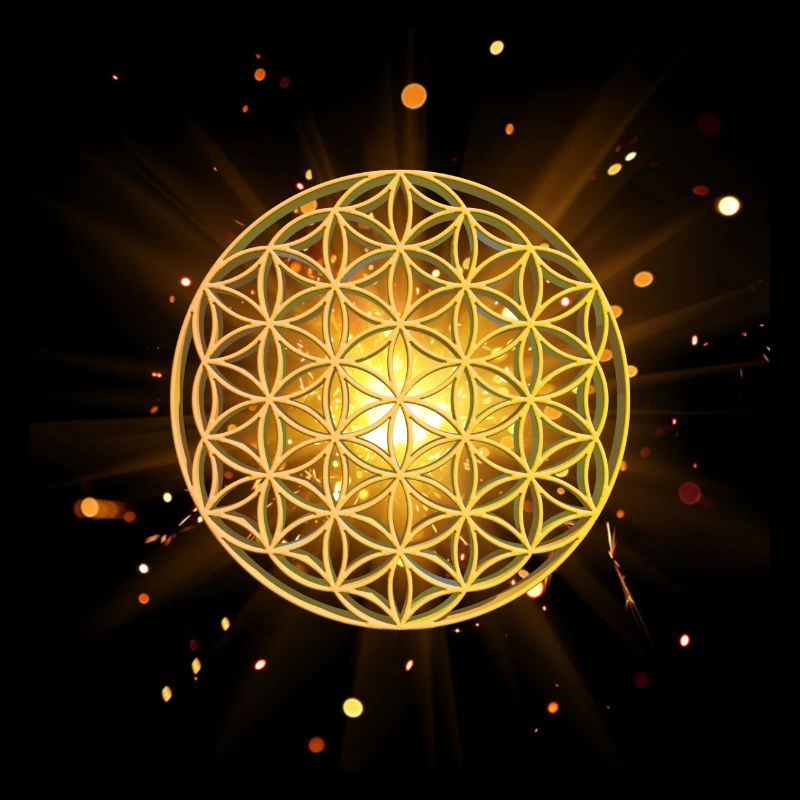 Lebensblume leuchtend